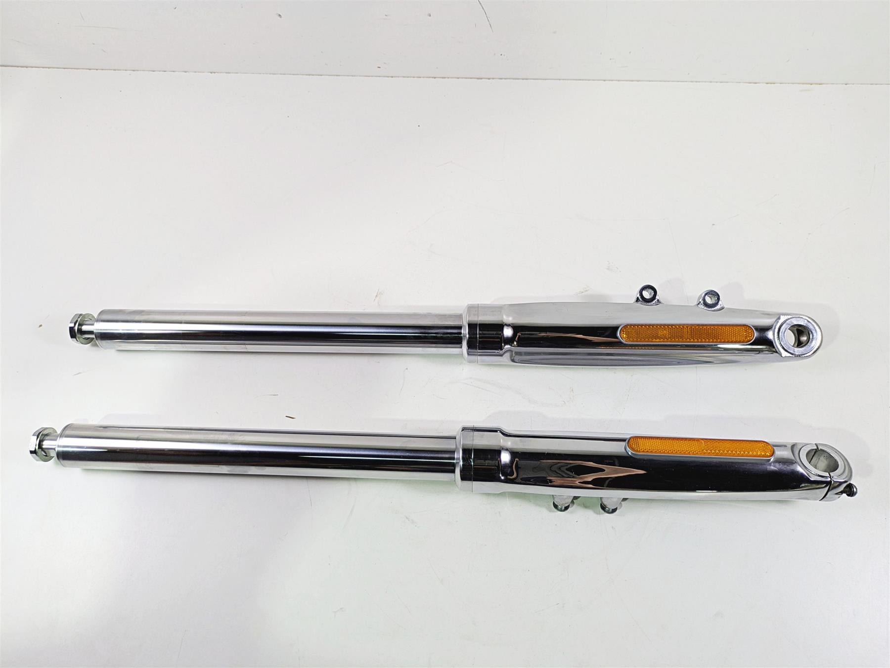2008 Harley FXCWC Softail Rocker Straight Chrome Front Fork Leg Set 46950-08