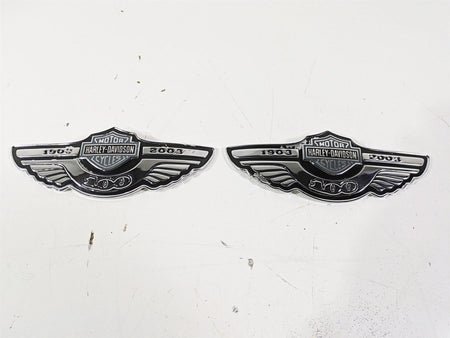 2003 Harley Dyna FXDL Low Rider 100TH Tank Emblems Badges 62230-03A 62231-03A {{ shop.shopifyCountryName }} - Mototech271