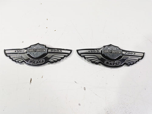 2003 Harley Dyna FXDL Low Rider 100TH Tank Emblems Badges 62230-03A 62231-03A | Mototech271