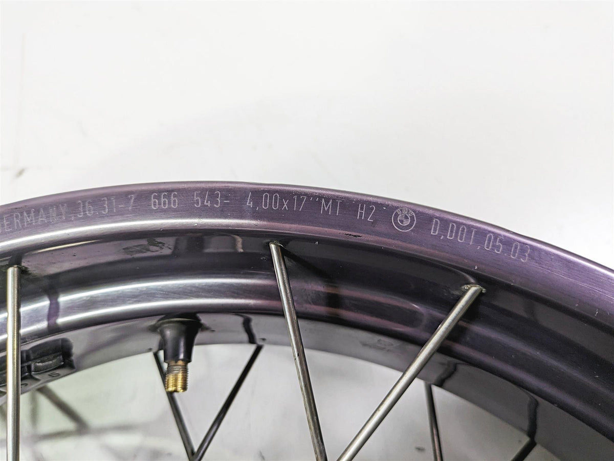 2004 BMW R1150GS R21 Rear Wheel Rim 4x17 Behr ABS 36318563893 36317666543 {{ shop.shopifyCountryName }} - Mototech271