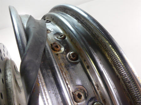 2003 Honda VTX1300 S Straight Spoke Front Wheel Rim 17x3 44650-MEA-671 {{ shop.shopifyCountryName }} - Mototech271