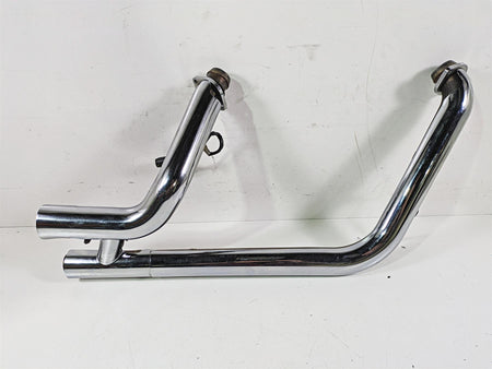 2021 Harley Softail FLSL Slim Oem Exhaust Header & Heat Shields 65600248 {{ shop.shopifyCountryName }} - Mototech271