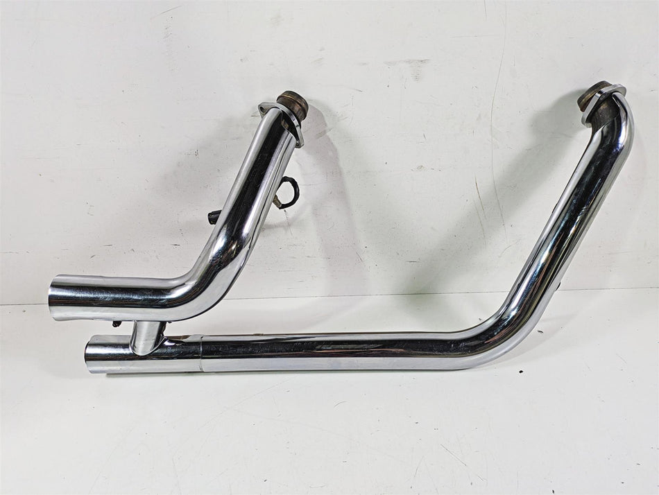 2021 Harley Softail FLSL Slim Oem Exhaust Header & Heat Shields 65600248 {{ shop.shopifyCountryName }} - Mototech271