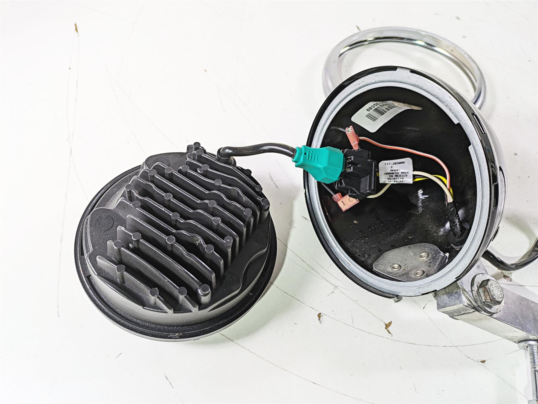 2015 Harley FXDL Dyna Low Rider Head Light Lamp & Led Bulb & Long Mount 69774-07 {{ shop.shopifyCountryName }} - Mototech271