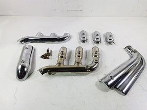 2006 Triumph Rocket 3 Exhaust Chrome Heat Shield Cover Set T2208512 | Mototech271