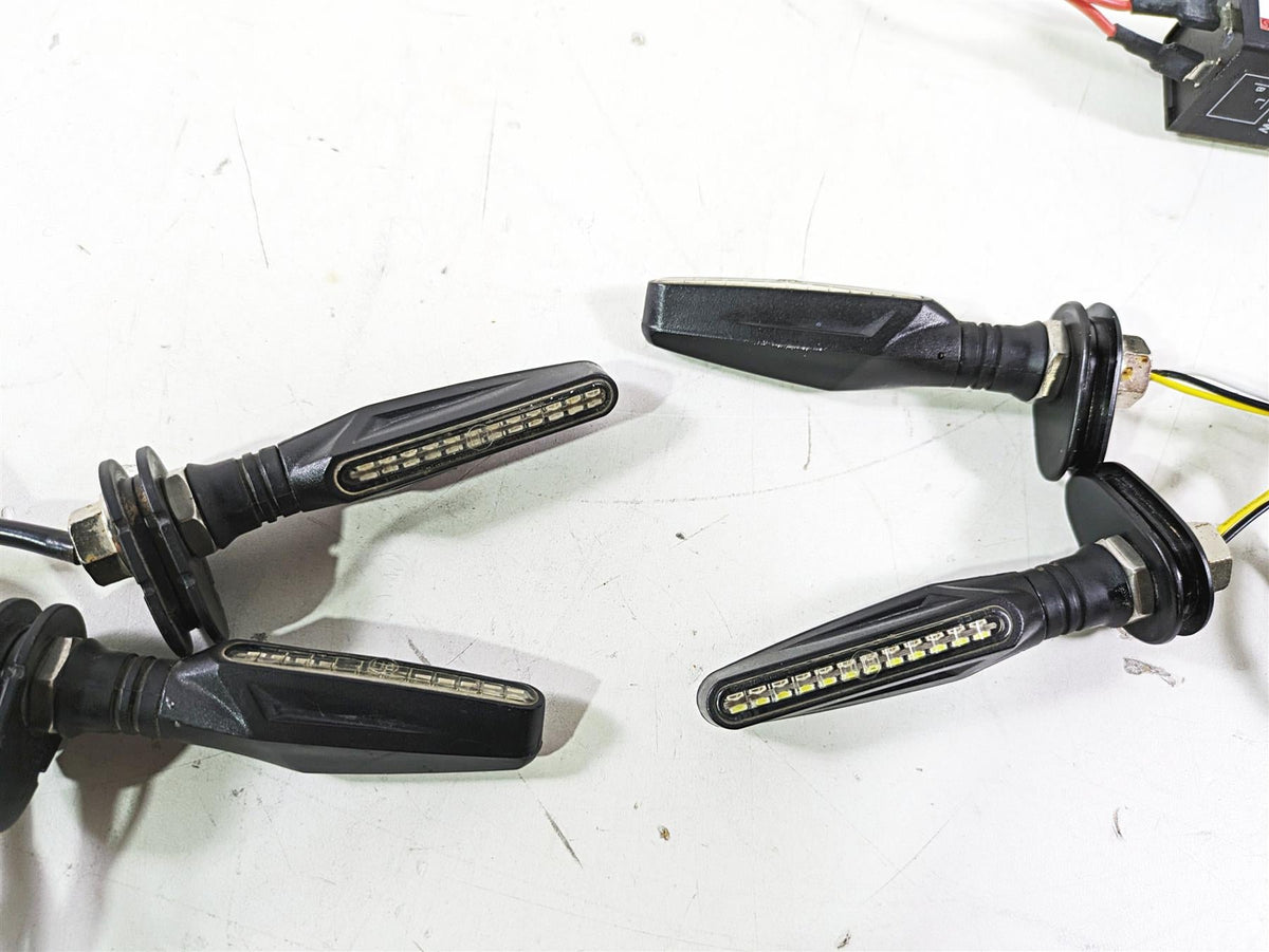 Universal Motorcycle Led Front Rear Blinker Turn Signal Set {{ shop.shopifyCountryName }} - Mototech271