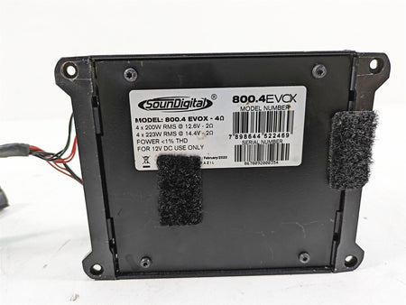 2019 Harley Touring FLHX Street Glide SounDigital Amplifier Amp 200W 800.4Evox {{ shop.shopifyCountryName }} - Mototech271