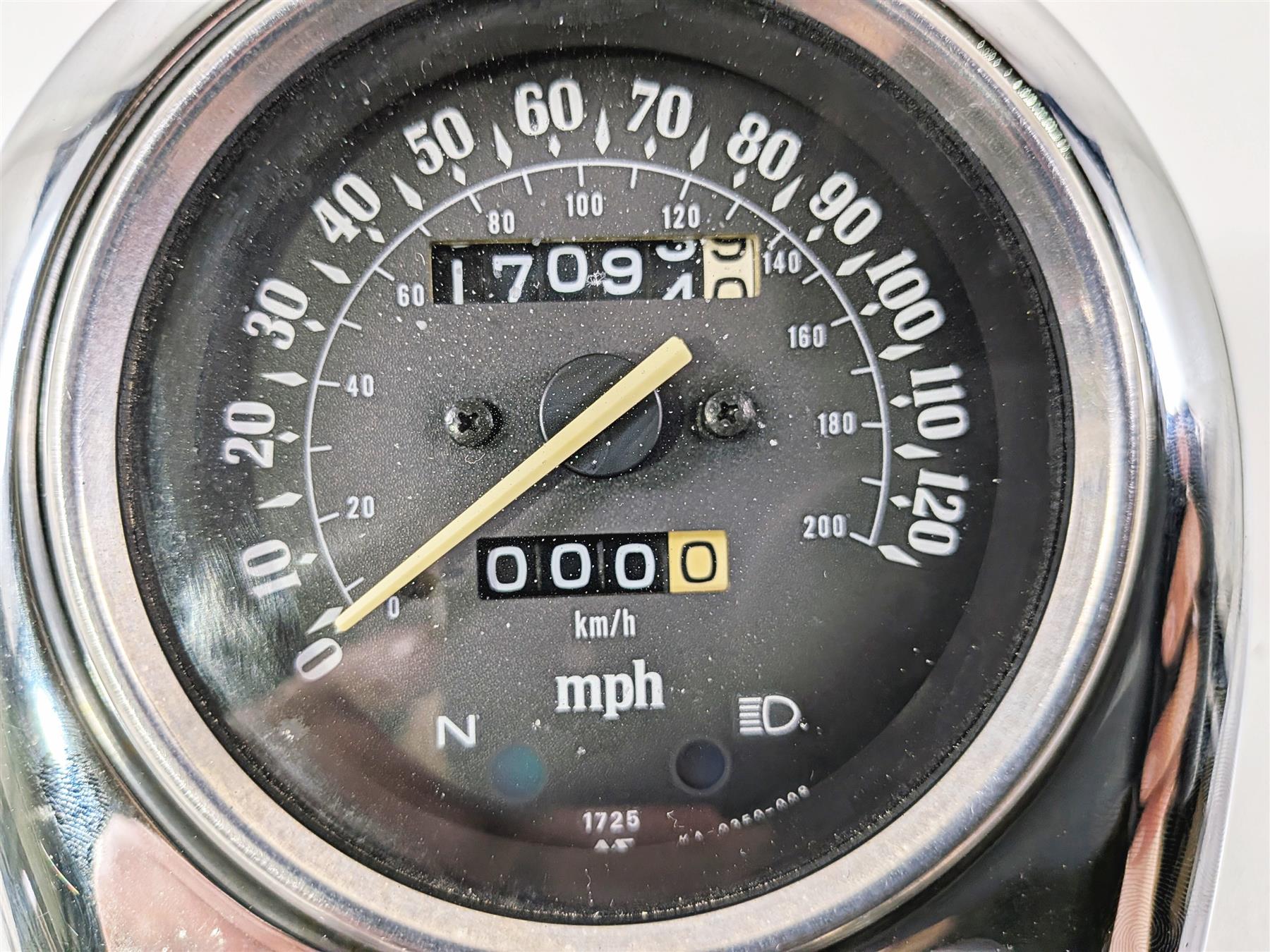 2005 Kawasaki EN500 Vulcan Speedometer Gauge 17K & Tank Cover Set 25005-1708 {{ shop.shopifyCountryName }} - Mototech271