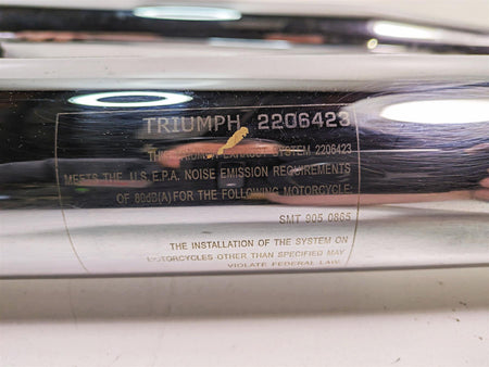 2011 Triumph America Exhaust Pipe Muffler Silencer Set T2206423 {{ shop.shopifyCountryName }} - Mototech271
