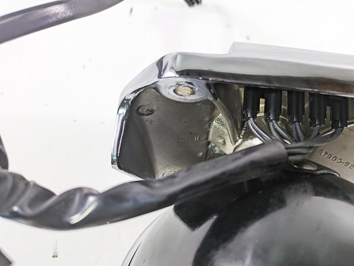 2003 Harley Dyna FXDL Low Rider 100TH Headlight Head Light & Visor 67672-96B {{ shop.shopifyCountryName }} - Mototech271