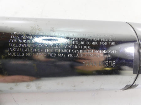 2007 Yamaha XVS1300 V-Star Oem Exhaust Muffler Pipe Silencer 3D8-14710-00-00 {{ shop.shopifyCountryName }} - Mototech271