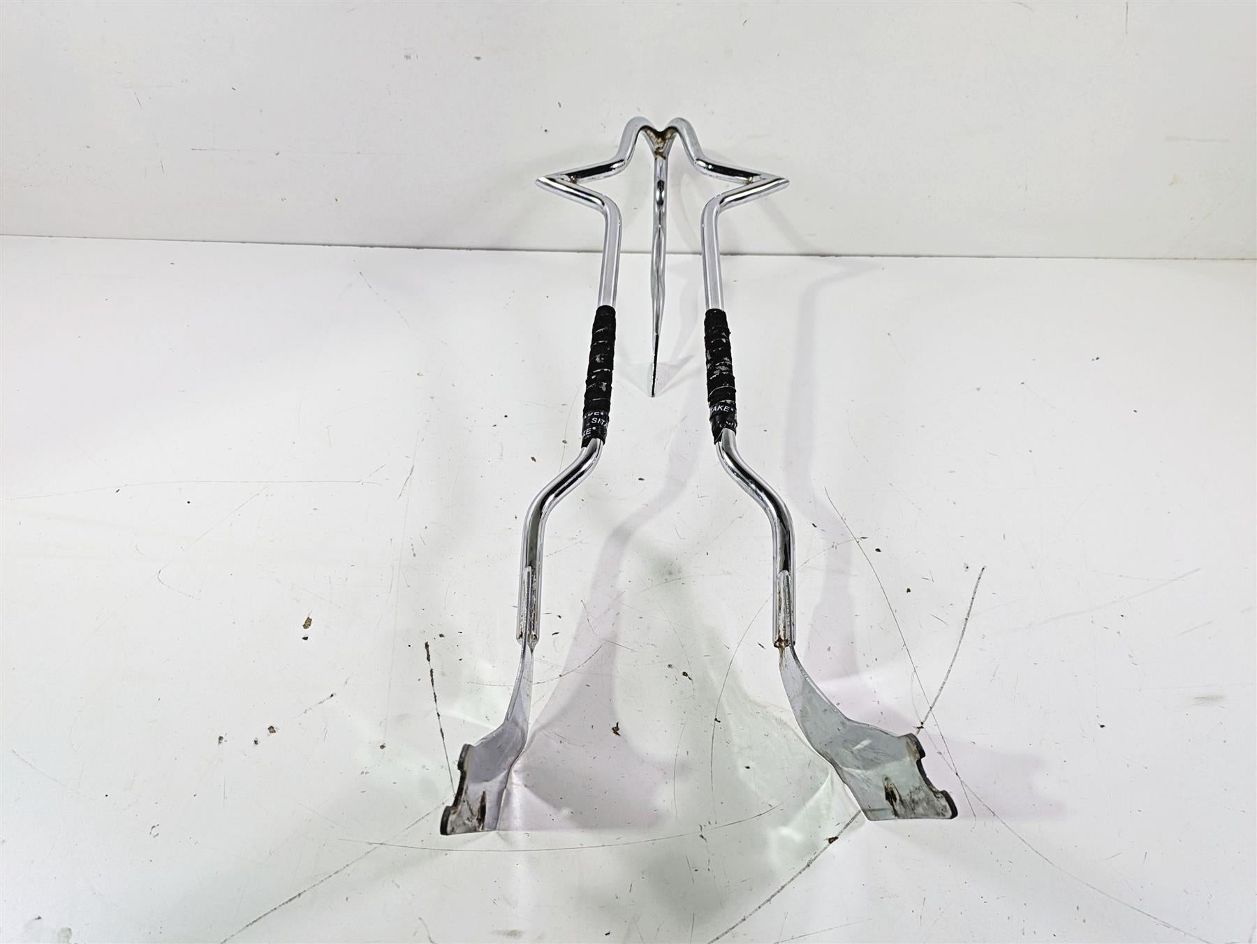 2004 Victory Kingpin Custom Rear Sissybar Backrest Devils Tail {{ shop.shopifyCountryName }} - Mototech271