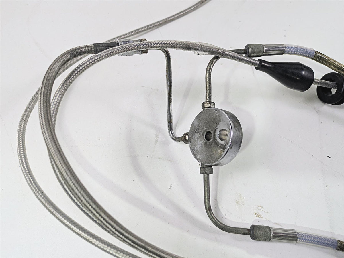 2001 Harley Touring FLHX Street Glide Brake Line Throttle Body Cable & Clutch Line 14" Tall Bars {{ shop.shopifyCountryName }} - Mototech271