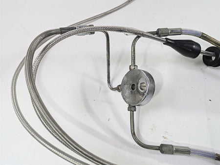 2001 Harley Touring FLHX Street Glide Brake Line Throttle Body Cable & Clutch Line 14" Tall Bars {{ shop.shopifyCountryName }} - Mototech271