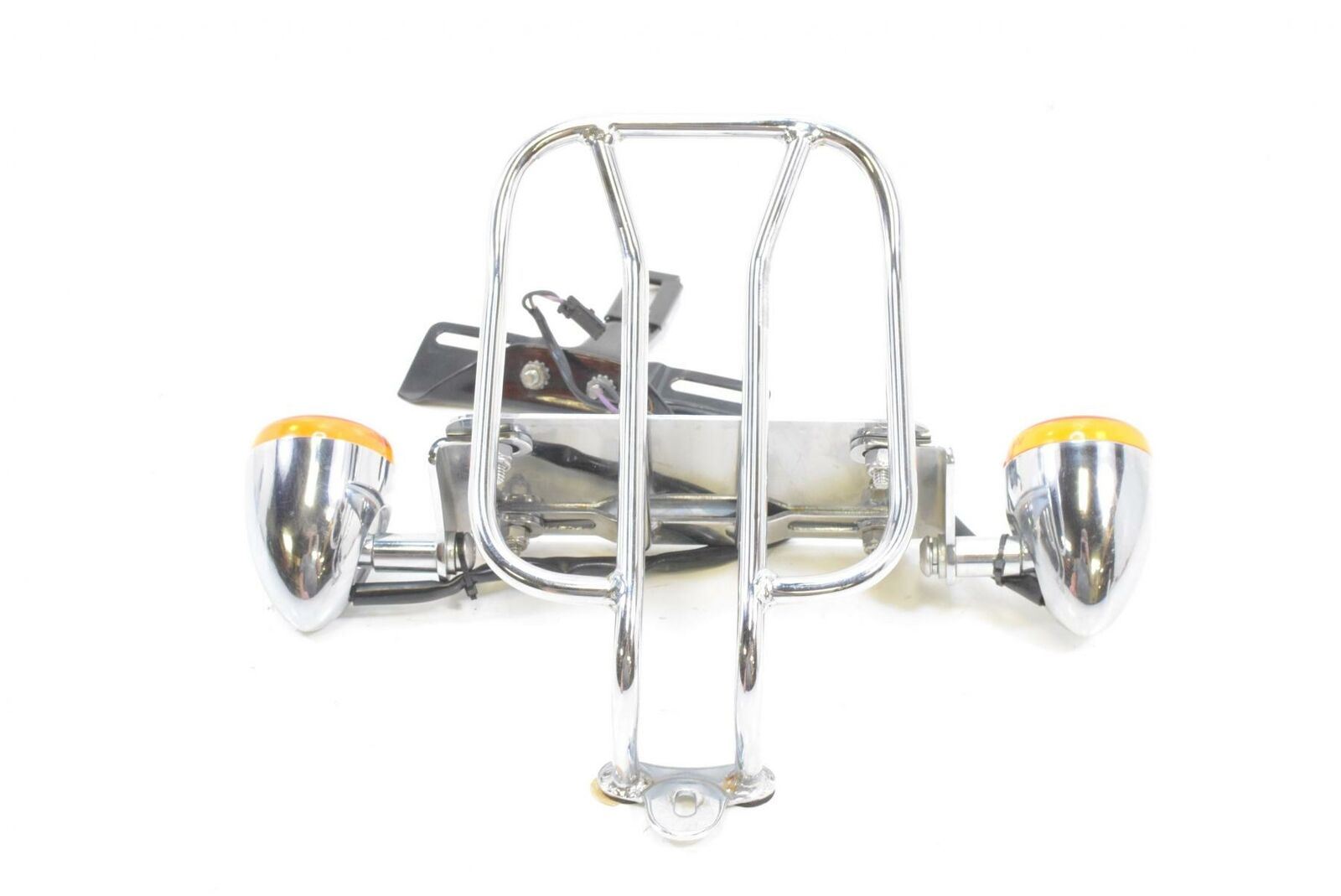 2006 Harley Sportster XL1200 C Rear Six Pack Rack Blinker Plate Holder Set {{ shop.shopifyCountryName }} - Mototech271