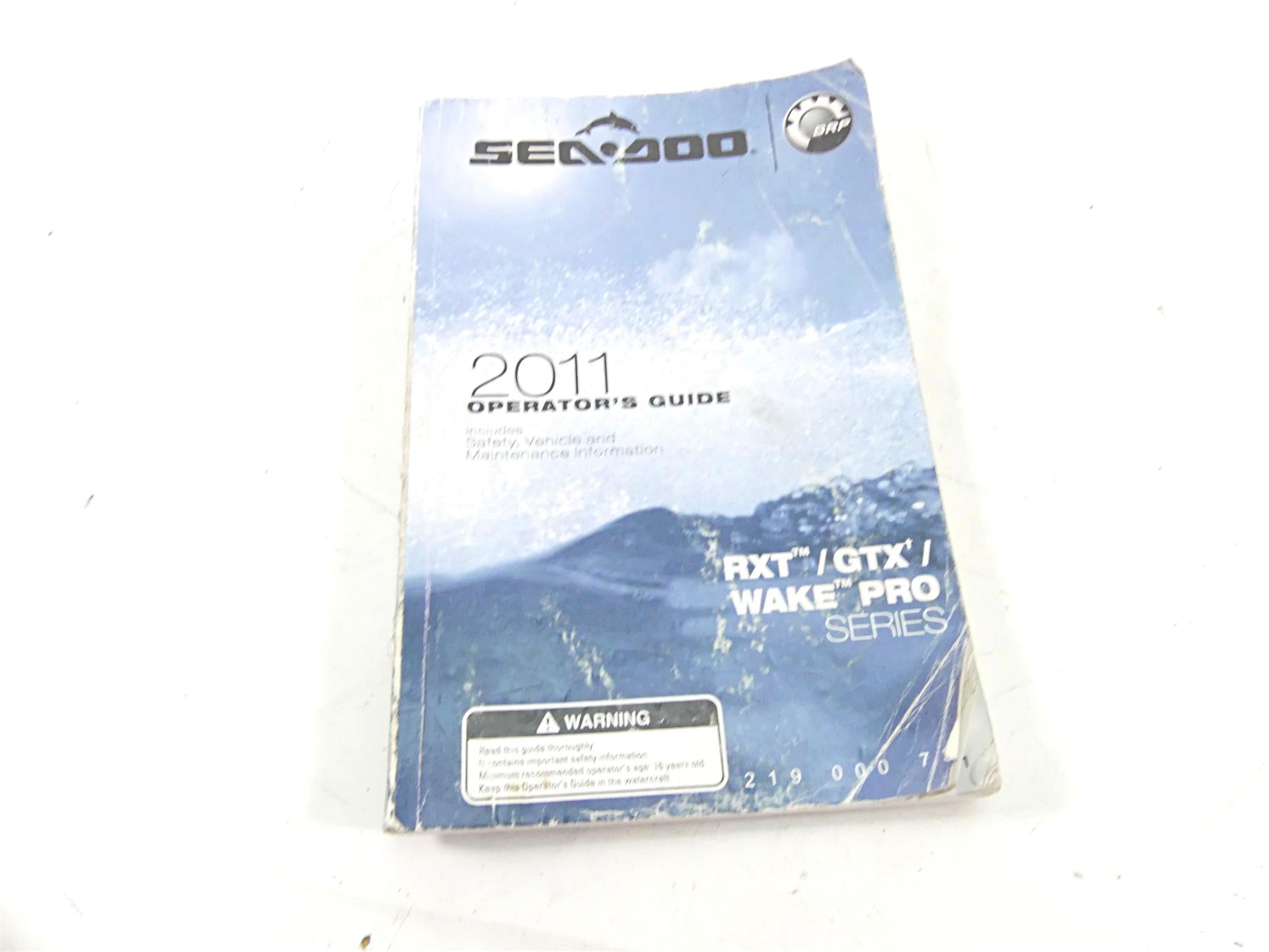 2011 Sea-Doo RXT-X 260 GTX Wake Pro Owners Manual Booklet 219000739 {{ shop.shopifyCountryName }} - Mototech271