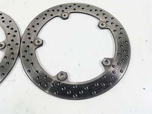 2010 BMW R1200GS K25 Front Brake Disc Rotor Set 305mm 34117711427