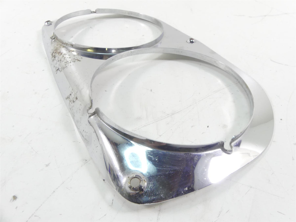 1989 Harley Touring FLTC Tour Glide Headlight Head Light Bezel Trim 58460-80 {{ shop.shopifyCountryName }} - Mototech271