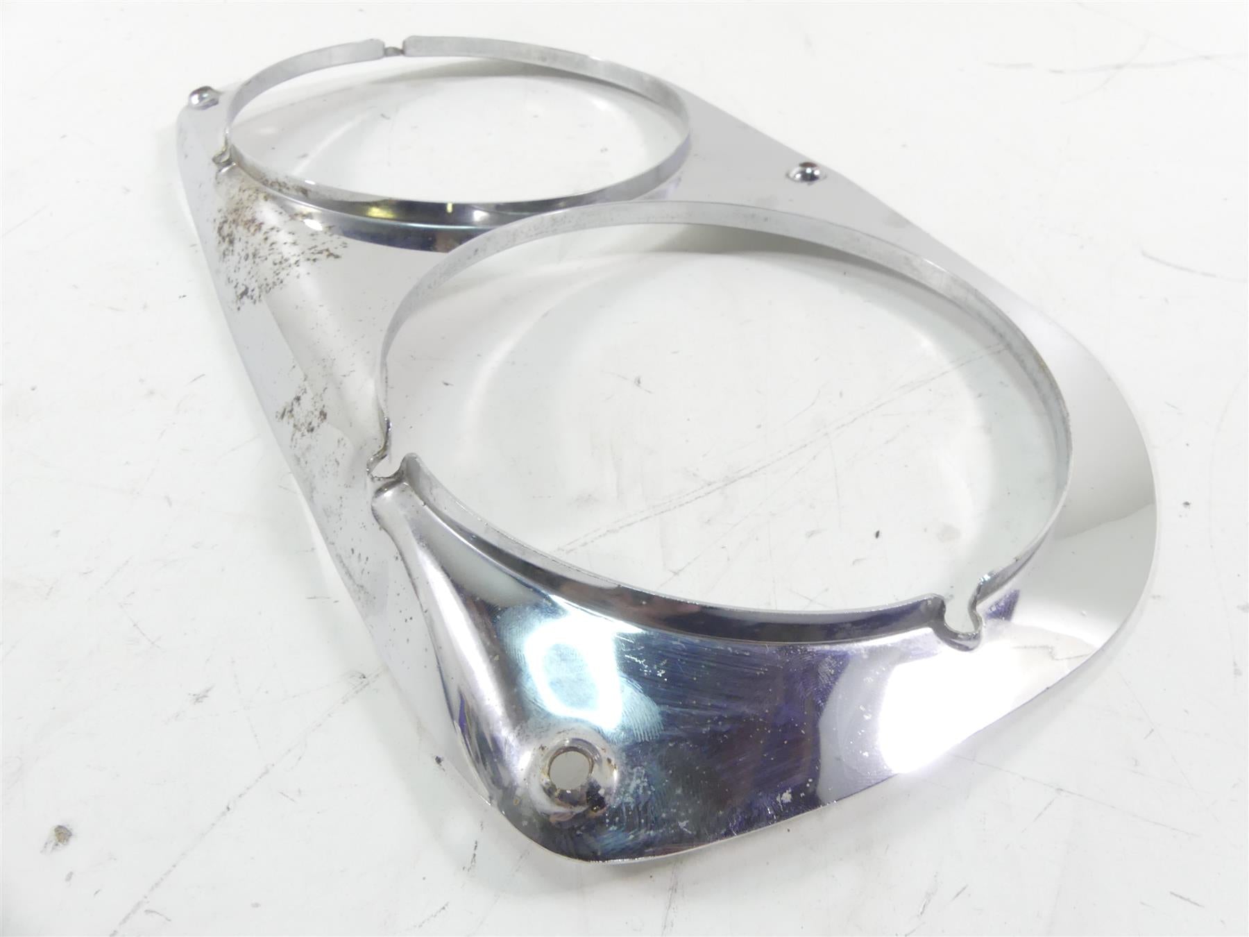 1989 Harley Touring FLTC Tour Glide Headlight Head Light Bezel Trim 58460-80 {{ shop.shopifyCountryName }} - Mototech271