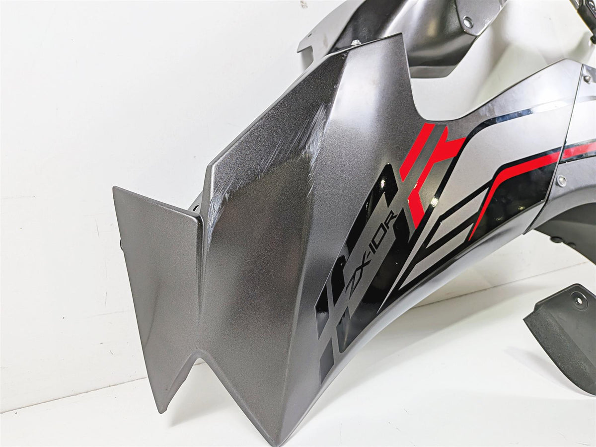 2022 Kawasaki ZX10R ZX1000 Ninja Oem Left Side Main Fairing Cover Set 55028-0761 {{ shop.shopifyCountryName }} - Mototech271