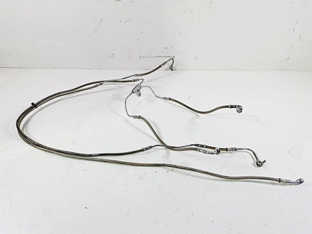2011 Harley Touring FLHTCUSE CVO E-Glide Front Abs Brake Line Set 16" Bars {{ shop.shopifyCountryName }} - Mototech271