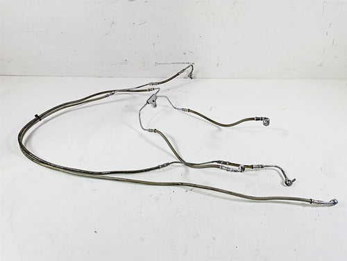 2011 Harley Touring FLHTCUSE CVO E-Glide Front Abs Brake Line Set 16