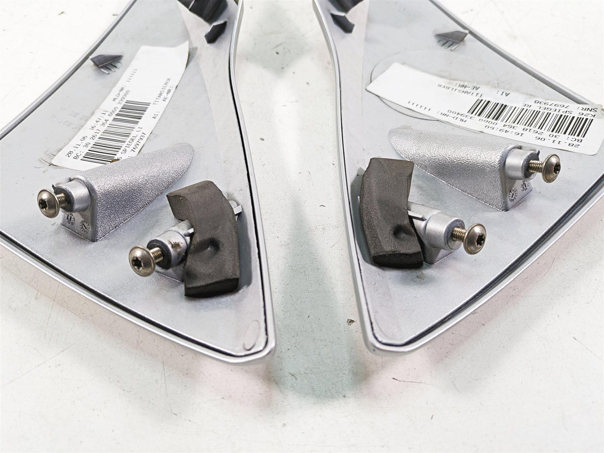 2007 BMW R1200RT K26 Left Right Mirror Cover Titan Silver 7697937 7697938 {{ shop.shopifyCountryName }} - Mototech271