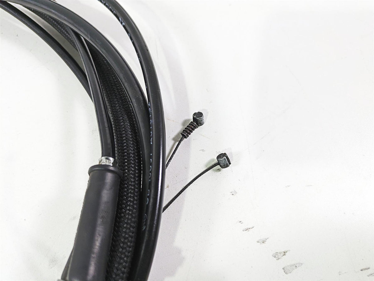 2017 Harley Dyna FXDB Street Bob Brake Clutch Throttle Cable Set 14" Ape Hanger {{ shop.shopifyCountryName }} - Mototech271