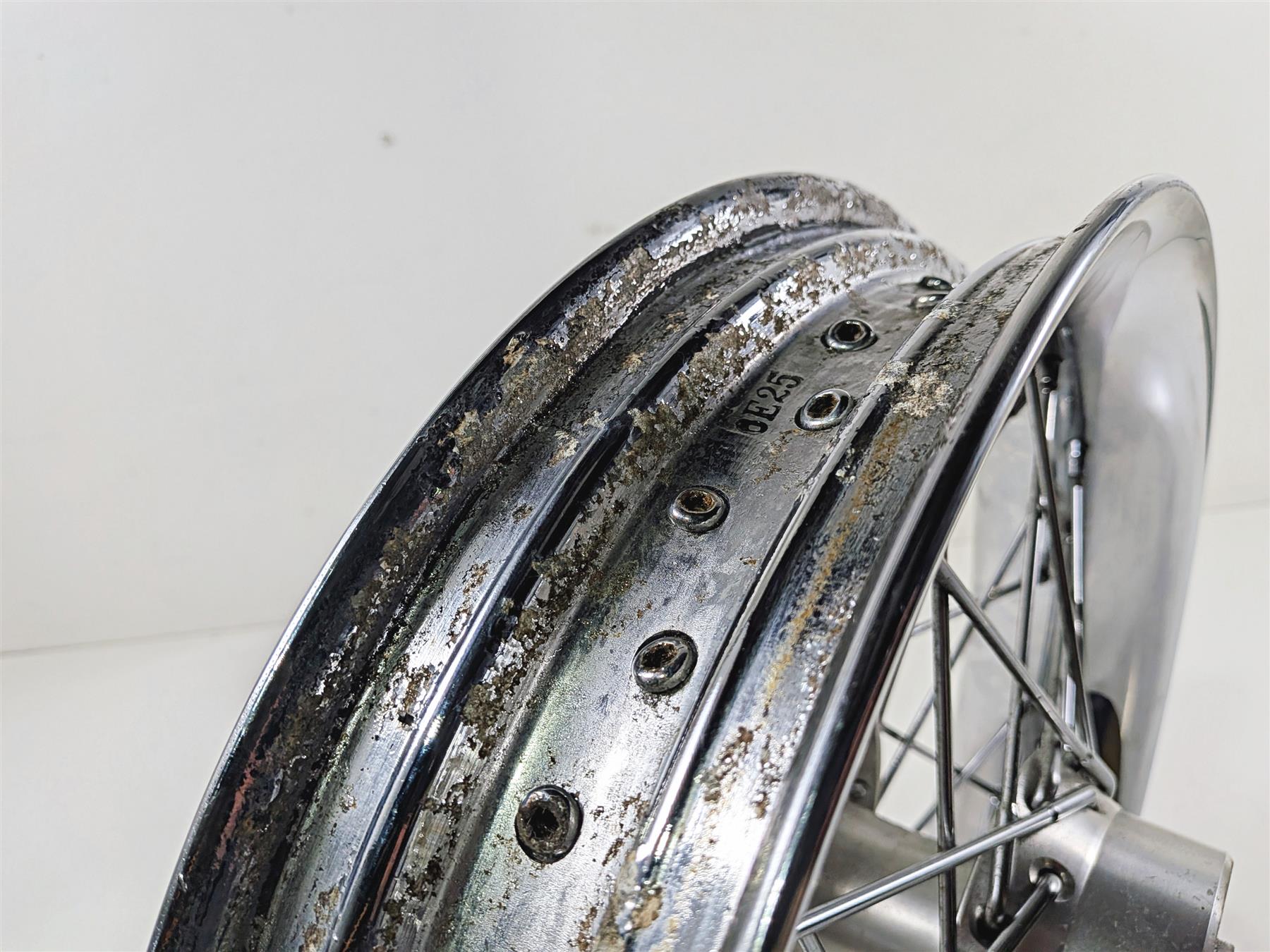 2000 Harley Touring FLHRCI Road King 16x3 Rear Wheel Spoke Rim -Runout 43440-05A {{ shop.shopifyCountryName }} - Mototech271