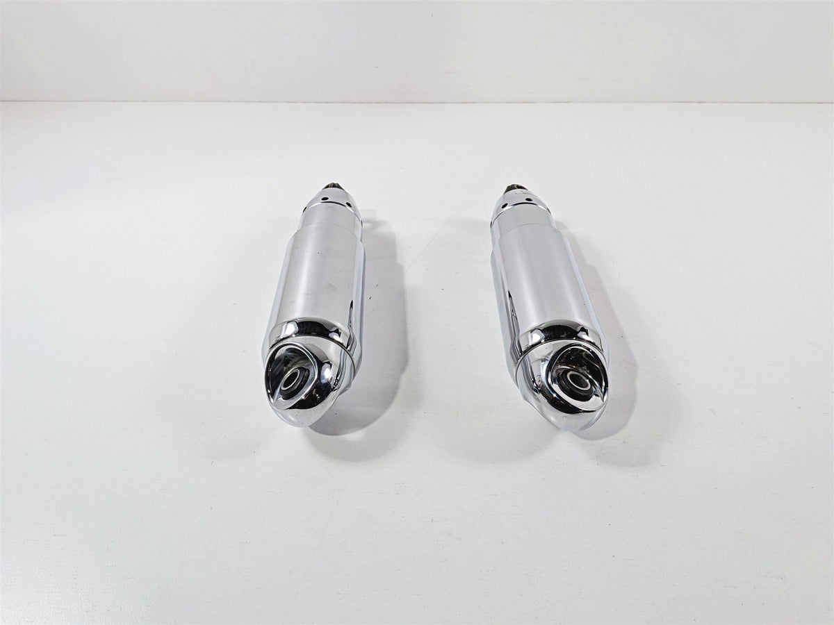 2011 Harley FXDF Dyna Fat Bob Rear Chrome Shock Damper Set 13.5" 54537-08A {{ shop.shopifyCountryName }} - Mototech271