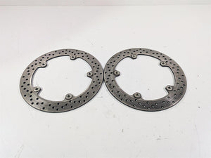 2010 BMW R1200GS K25 Front Brake Disc Rotor Set 305mm 34117711427