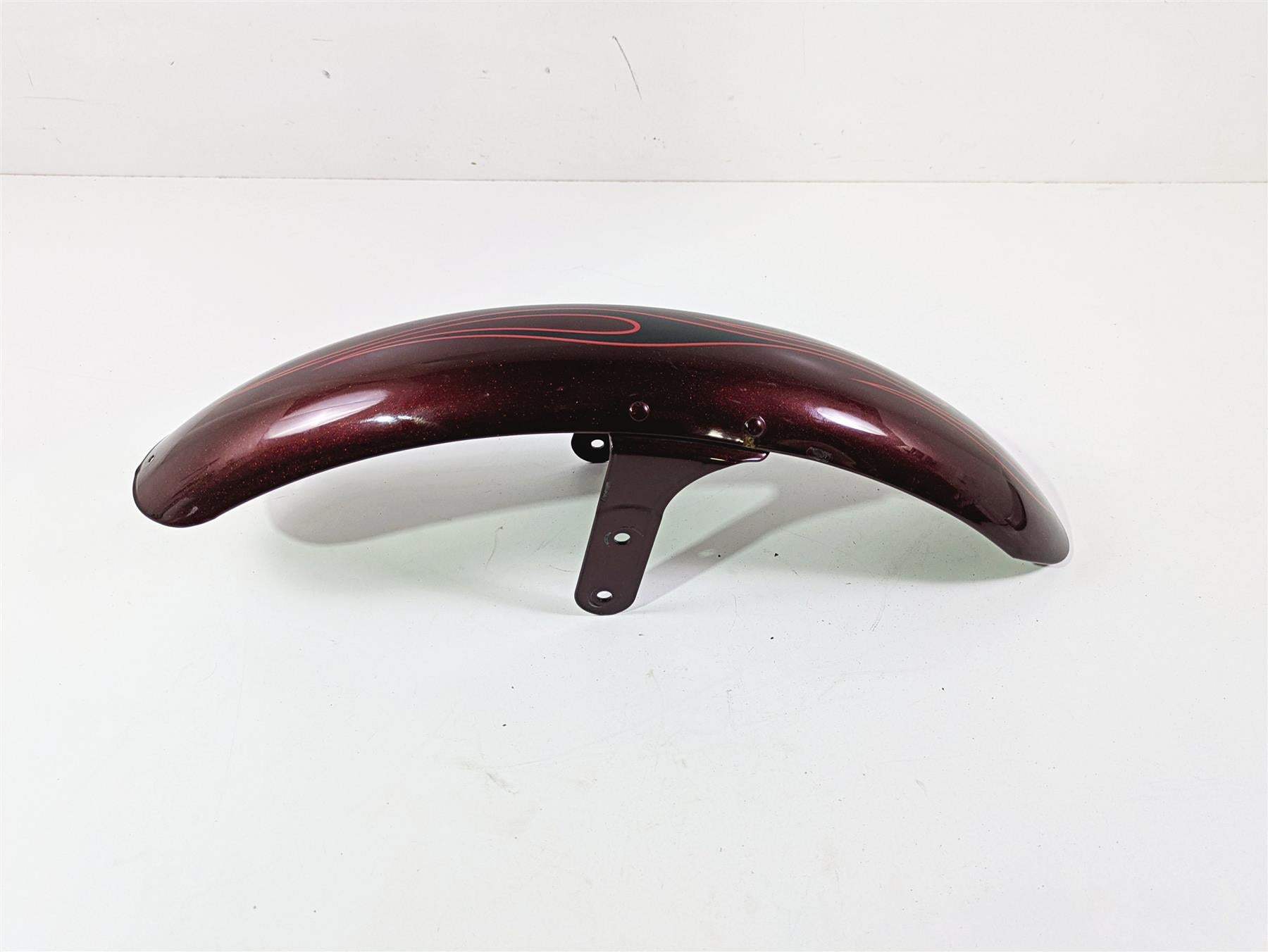 2008 Harley FXCWC Softail Rocker Front Fender Crimson Red Sunglo Deluxe 60158-08 {{ shop.shopifyCountryName }} - Mototech271