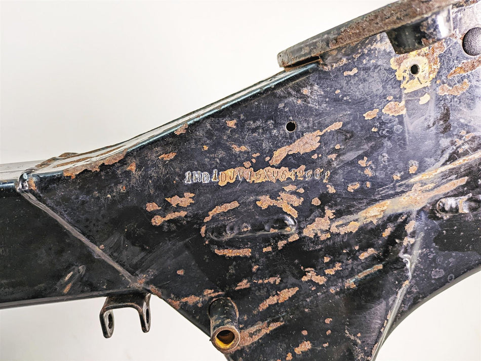 1999 Harley Touring FLHTC Electra Glide Straight Main Frame Chassis With Texas Salvage Title 47900-01 {{ shop.shopifyCountryName }} - Mototech271