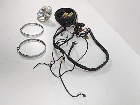 1986 Harley Sportster XLH 883 Main Wiring Harness + Headlight For Parts 70135-86 {{ shop.shopifyCountryName }} - Mototech271