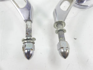2002 Harley Touring FLHRCI Road King Oem Chrome Oval Rear View Mirror Set