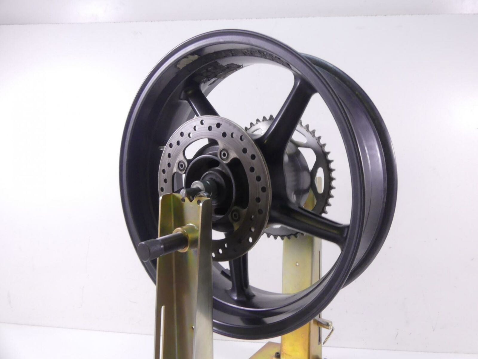 2009 Triumph Street Triple 675R Straight Rear 5 Spoke Wheel Rim 17x5.5 T2010842 {{ shop.shopifyCountryName }} - Mototech271