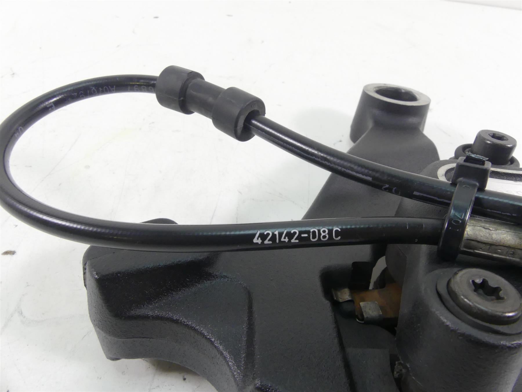 2015 Harley FXDF Dyna Fat Bob Rear Brake Caliper + Line For 25mm Axle 40908-08 {{ shop.shopifyCountryName }} - Mototech271