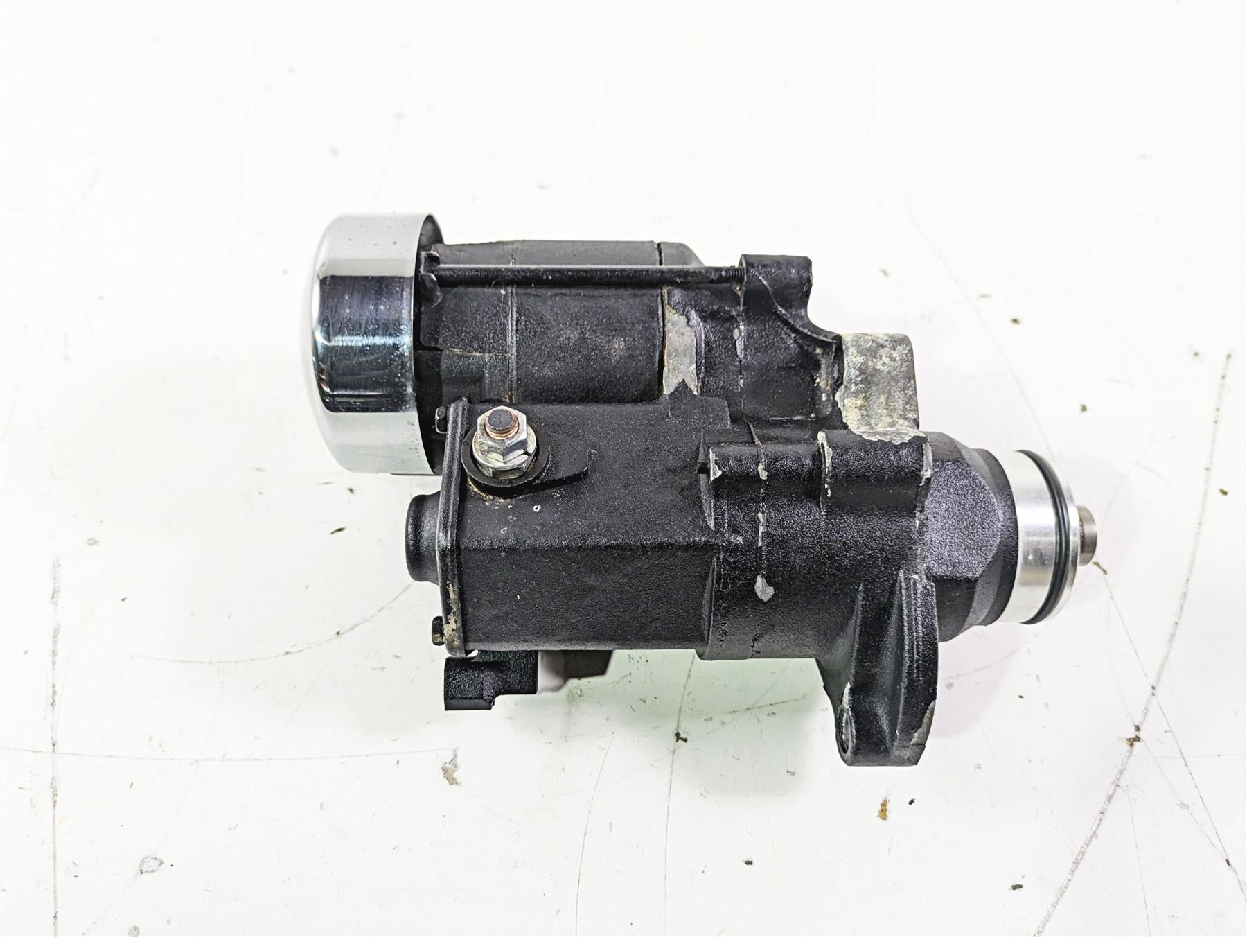 2007 Harley FXDWG Dyna Wide Glide Engine Starter Motor + Cover 31618-06A {{ shop.shopifyCountryName }} - Mototech271