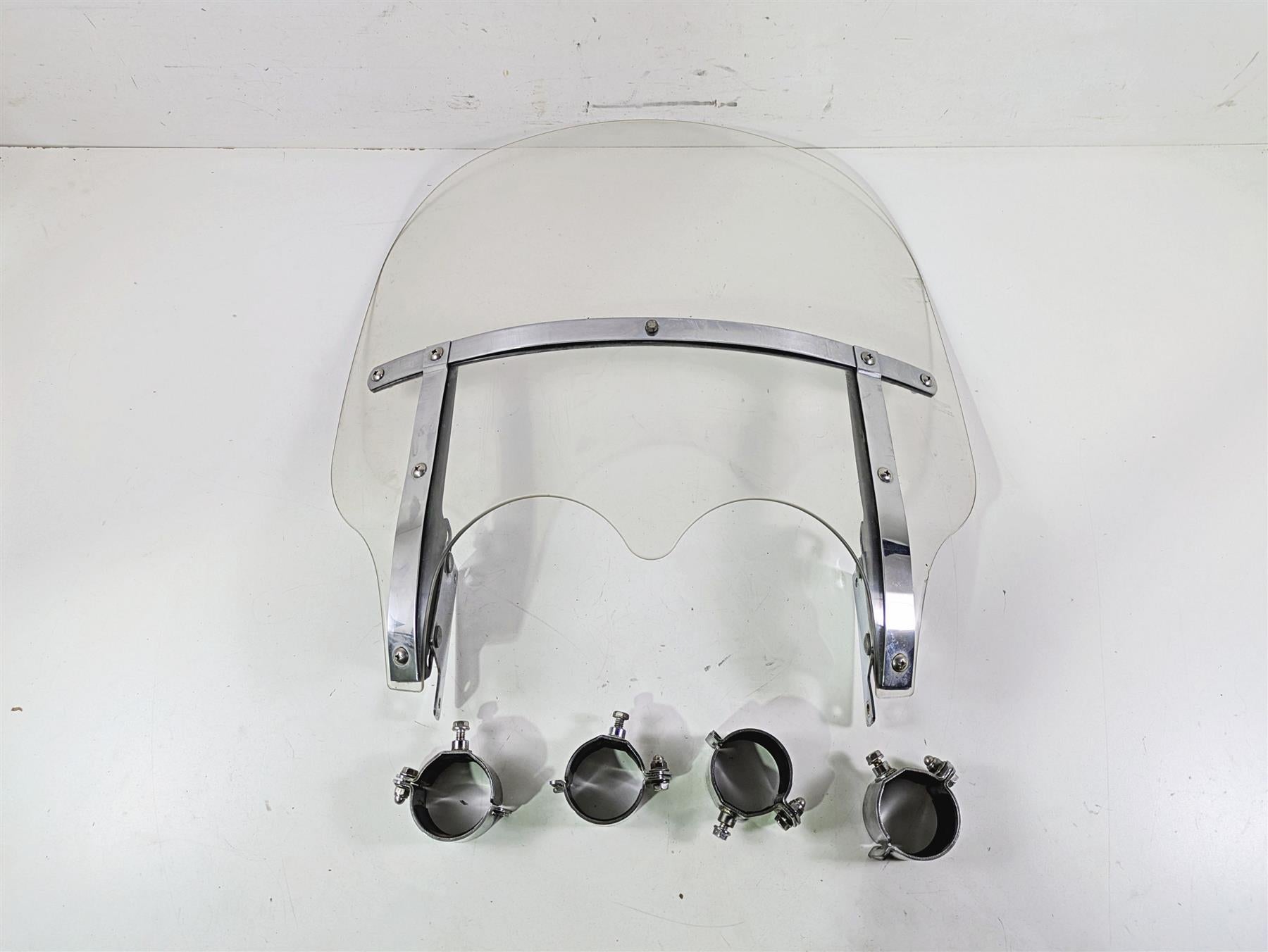 2006 Triumph Rocket 3 Windshield Wind Screen & Mounting Hardware A9740049 {{ shop.shopifyCountryName }} - Mototech271