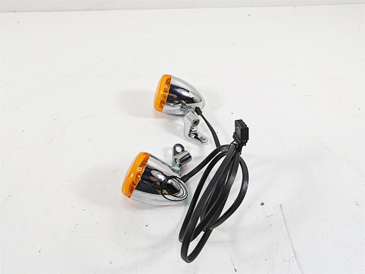 2006 Harley Softail FXSTSI Springer Front Blinker Turn Signal Set 68972-00 {{ shop.shopifyCountryName }} - Mototech271