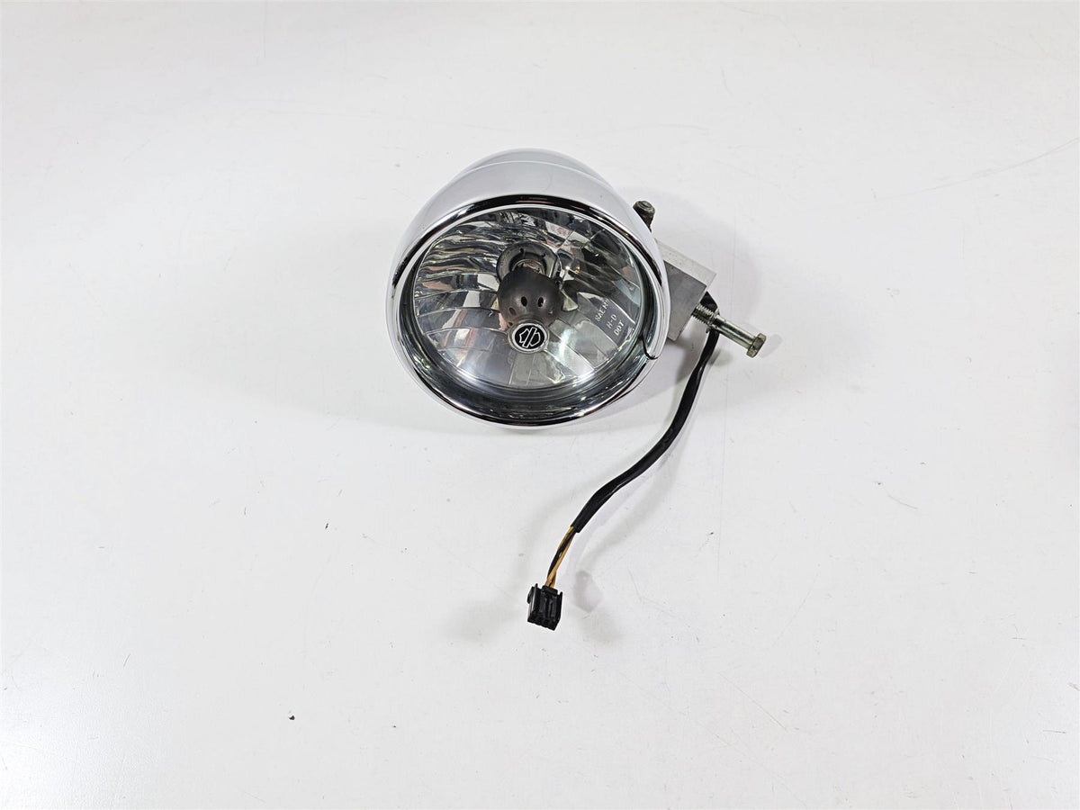 2008 Harley FXDSE CVO Dyna Headlight Head Light & Bracket 69691-06B 68297-05B-Mototech271