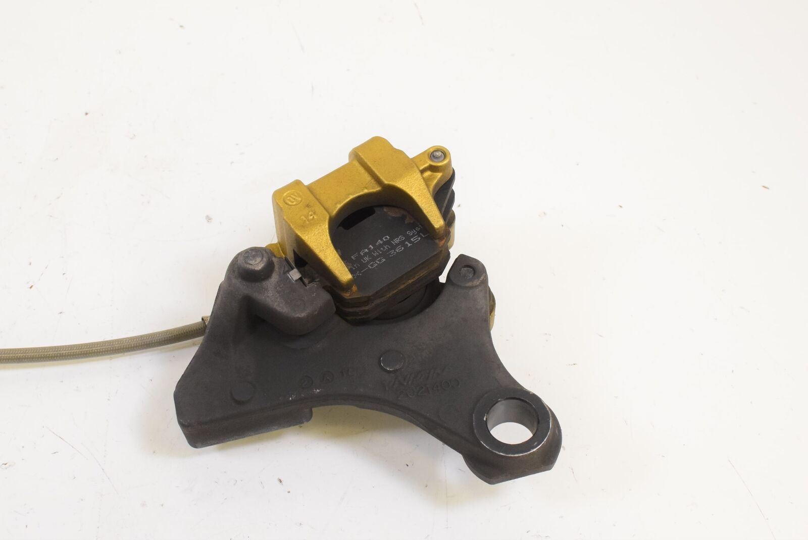 2012 Triumph Street Triple 675 R Rear NISSIN Brake Caliper Line Bracket T2307352 {{ shop.shopifyCountryName }} - Mototech271
