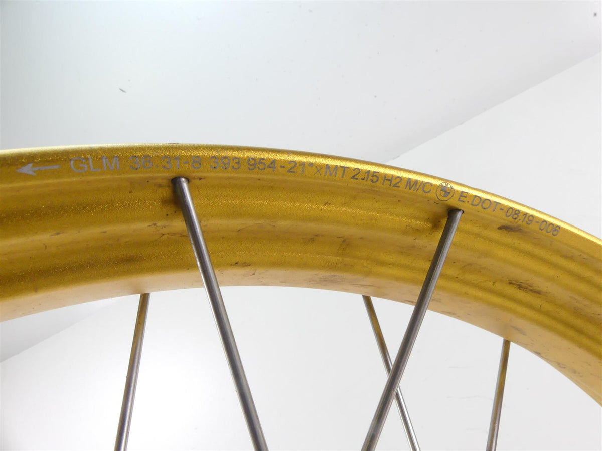 2020 BMW F850 GS K81 Rallye Gold Front 21x2.15 Spoke Wheel Rim -Read 36318393889 {{ shop.shopifyCountryName }} - Mototech271