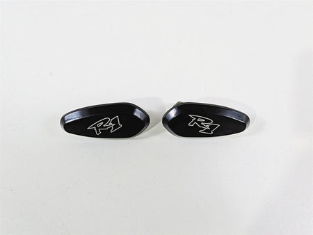 2008 Yamaha YZF R1 RN19 Aftermarket Black Mirror Delete Caps {{ shop.shopifyCountryName }} - Mototech271