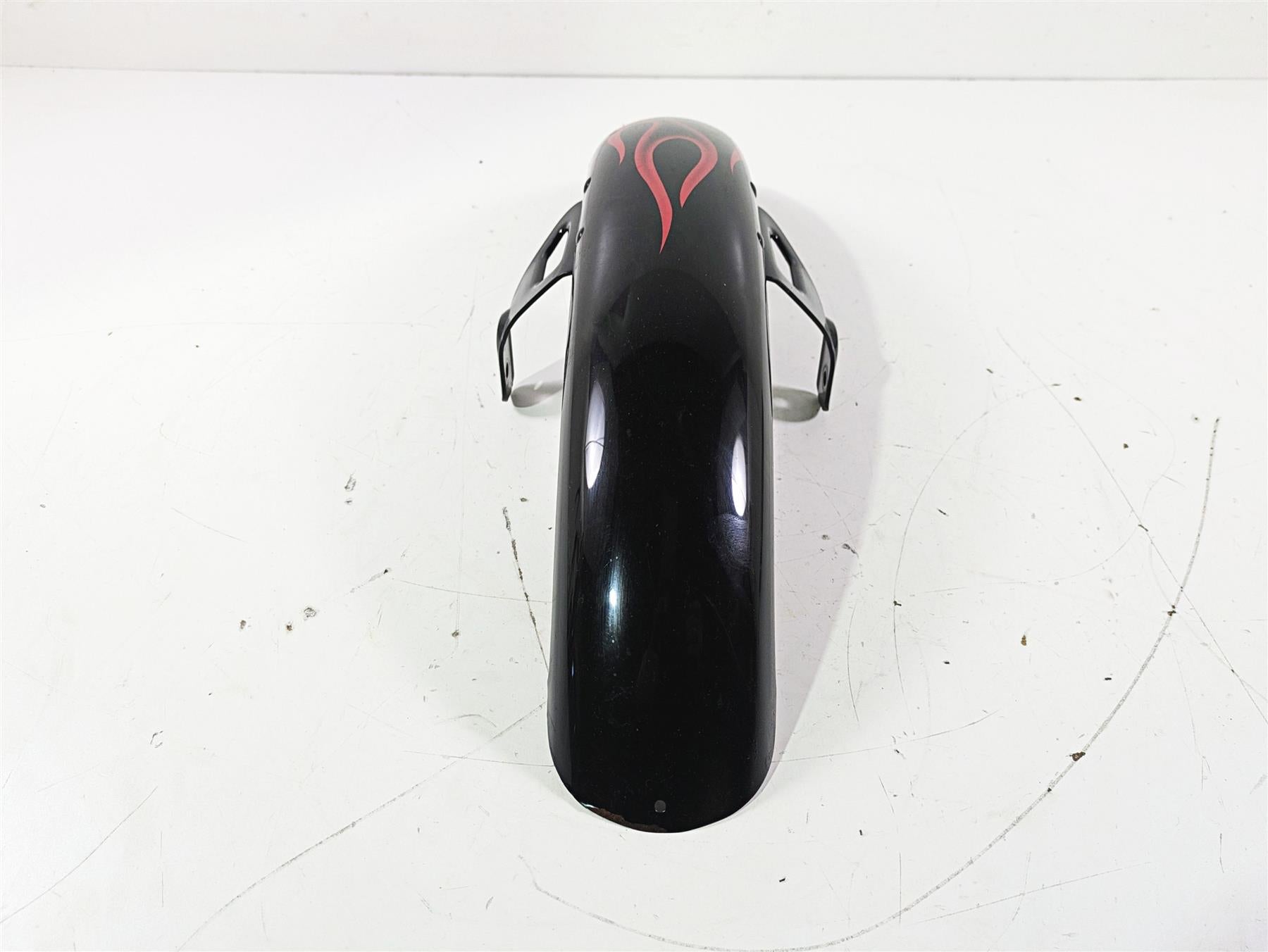 2007 Harley FXDWG Dyna Wide Glide Front Fender Red Flames 60141-06B {{ shop.shopifyCountryName }} - Mototech271