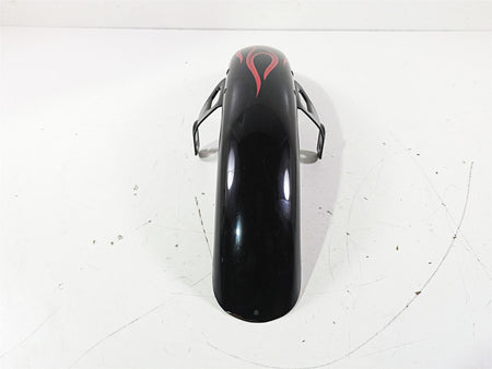 2007 Harley FXDWG Dyna Wide Glide Front Fender Red Flames 60141-06B {{ shop.shopifyCountryName }} - Mototech271