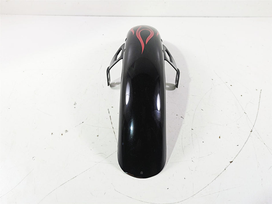 2007 Harley FXDWG Dyna Wide Glide Front Fender Red Flames 60141-06B {{ shop.shopifyCountryName }} - Mototech271