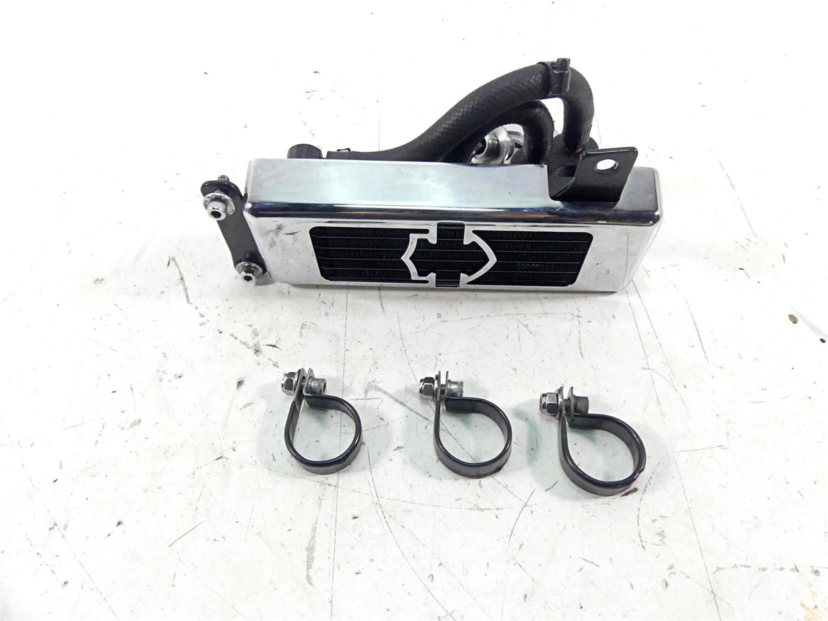 2006 Harley Softail FXSTSI Springer Oil Cooler Flange Chrome Cover Set 26157-07 {{ shop.shopifyCountryName }} - Mototech271
