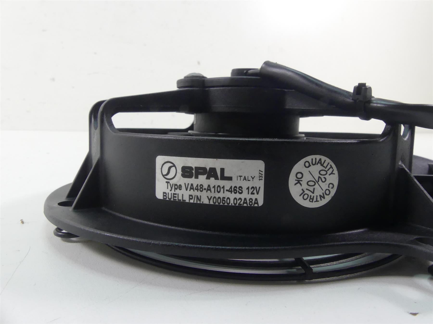 2007 Buell XB12 SS Lightning Radiator Coolant Fan + Wiring Y0050.02A8A {{ shop.shopifyCountryName }} - Mototech271