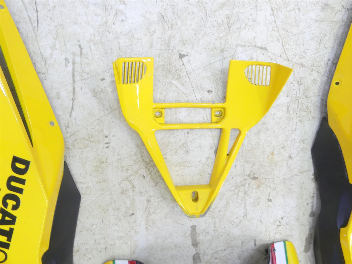2004 Ducati 999 SBK Aftermarket Yellow Nose Tail Side Fairing Cover Cowl Set Kit {{ shop.shopifyCountryName }} - Mototech271